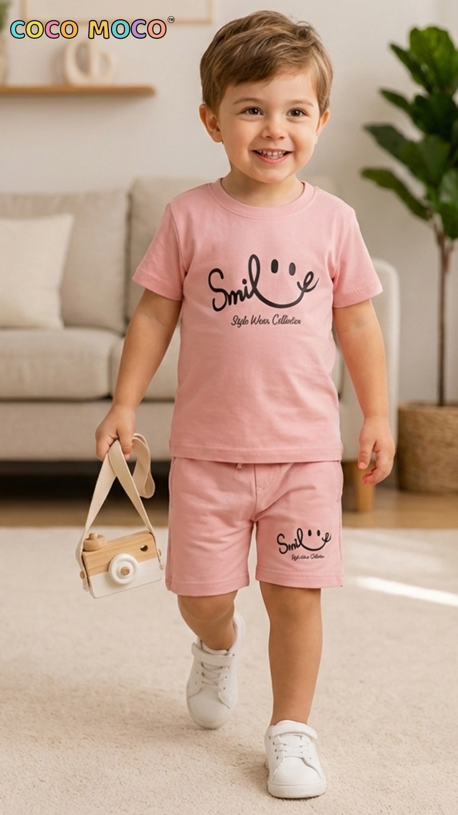 TrendWale Little Smiles: Boys' Premium Cotton T-Shirt & Shorts Coord Set - Image 3