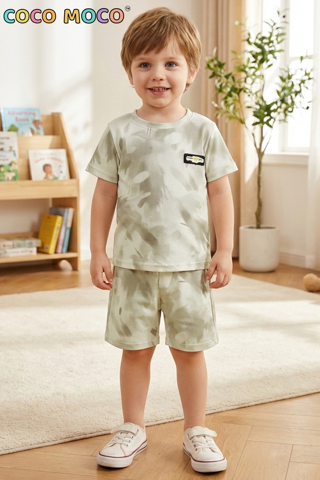 Trend Wale- Tie-Dye Boys Shorts Set - Image 3
