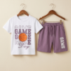 Boys Game Printed T-Shirt & Shorts Set | Stylish Kids Summer Wear Outfit