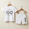 Boys Infinity Printed T-Shirt & Shorts Set | Stylish Kids Casual Summer Outfit