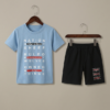 Boys Printed T-Shirt & Shorts Set | Trendy Kids Casual Summer Wear Outfit