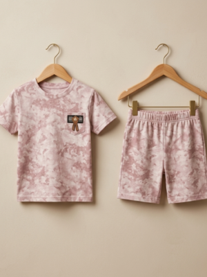1 Boys Tie Dye T-Shirt & Shorts Set | Stylish Kids Casual Summer Wear Outfit