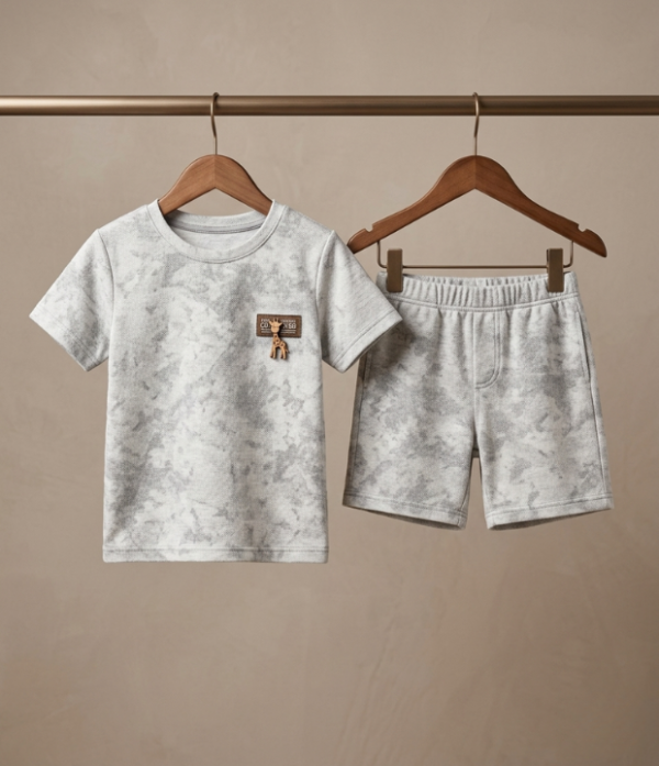 Boys Tie Dye T-Shirt & Shorts Set | Stylish Kids Casual Summer Wear Outfit