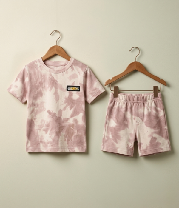 Boys Tie Dye T-Shirt & Shorts Set | Stylish Kids Casual Summer Wear Outfit