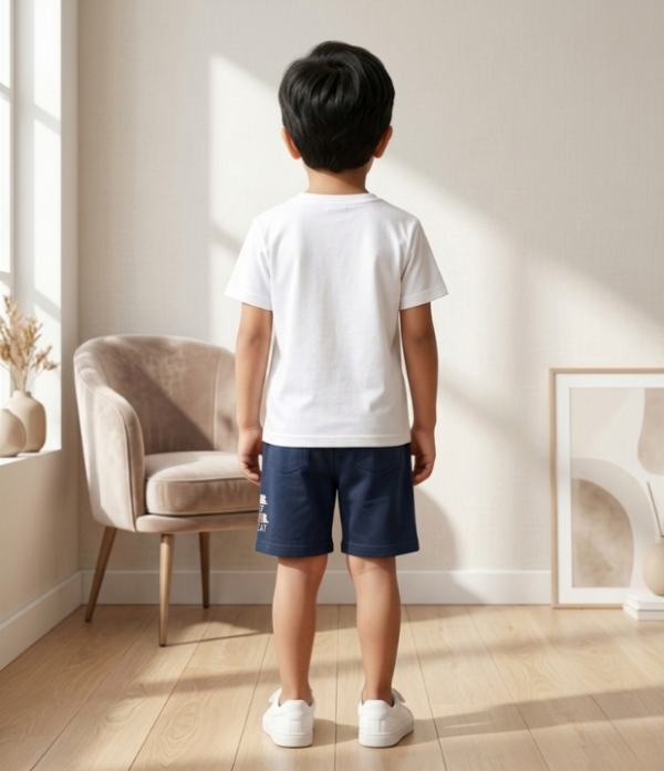 Boys “Eat Sleep Game Repeat” Printed T-Shirt & Shorts Set | Cool Kids Summer Outfit