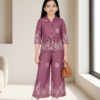 Girls Printed 2 Piece Set | Stylish Top & Palazzo Pant Outfit for Girls