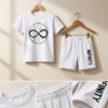 Boys Infinity Printed T-Shirt & Shorts Set | Stylish Kids Casual Summer Outfit