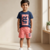 Boys “The Best” Printed T-Shirt & Shorts Set | Stylish Kids Casual Summer Outfit