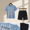 Boys Printed T-Shirt & Shorts Set | Trendy Kids Casual Summer Wear Outfit
