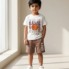 Boys Game Printed T-Shirt & Shorts Set | Stylish Kids Summer Wear Outfit
