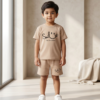 Boys Smile Print T-Shirt & Shorts Set | Stylish Kids Summer Wear 2 Piece Outfit