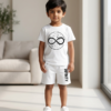 Boys Infinity Printed T-Shirt & Shorts Set | Stylish Kids Casual Summer Outfit