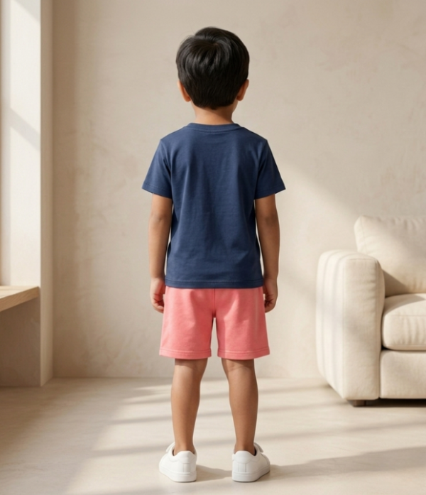 Boys “The Best” Printed T-Shirt & Shorts Set | Stylish Kids Casual Summer Outfit
