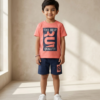 Boys “The Best” Printed T-Shirt & Shorts Set | Stylish Kids Casual Summer Outfit
