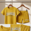 Boys Printed T-Shirt & Shorts Set | Stylish Kids Casual Summer Wear Outfit