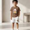 Boys Cartoon Print T-Shirt & Shorts Set | Cute Kids Casual Summer Wear Outfit