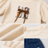 Girls Printed Top & Denim Cargo Capri Set | Stylish Girls Western Wear Outfit