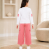 Girls Cargo Co-Ord Set | Stylish Top & Wide Leg Pant Set for Girls Casual Wear