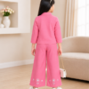 Girls Pink Co-Ord Set | Stylish Kids Top & Palazzo Pant Set for Casual and Party Wear