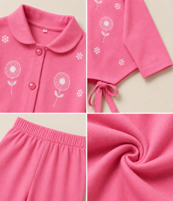 Girls Pink Co-Ord Set | Stylish Kids Top & Palazzo Pant Set for Casual and Party Wear