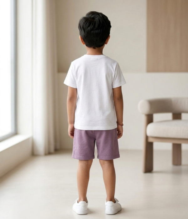 Boys Game Printed T-Shirt & Shorts Set | Stylish Kids Summer Wear Outfit