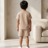 Boys Smile Print T-Shirt & Shorts Set | Stylish Kids Summer Wear 2 Piece Outfit