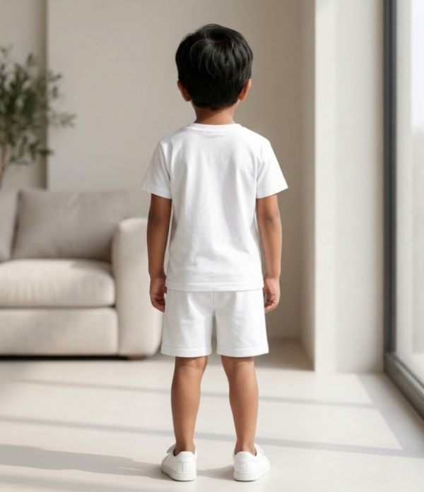 Boys Infinity Printed T-Shirt & Shorts Set | Stylish Kids Casual Summer Outfit