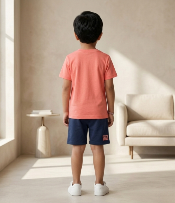 Boys “The Best” Printed T-Shirt & Shorts Set | Stylish Kids Casual Summer Outfit
