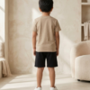 Boys Printed T-Shirt & Shorts Set | Trendy Kids Summer Casual Outfit