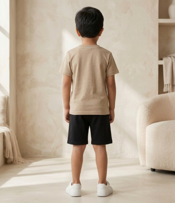 Boys Printed T-Shirt & Shorts Set | Trendy Kids Summer Casual Outfit