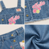 Girls Blue Denim Dungaree Dress | Stylish Sleeveless Kids Western Wear Outfit