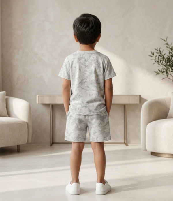 Boys Tie Dye T-Shirt & Shorts Set | Stylish Kids Casual Summer Wear Outfit