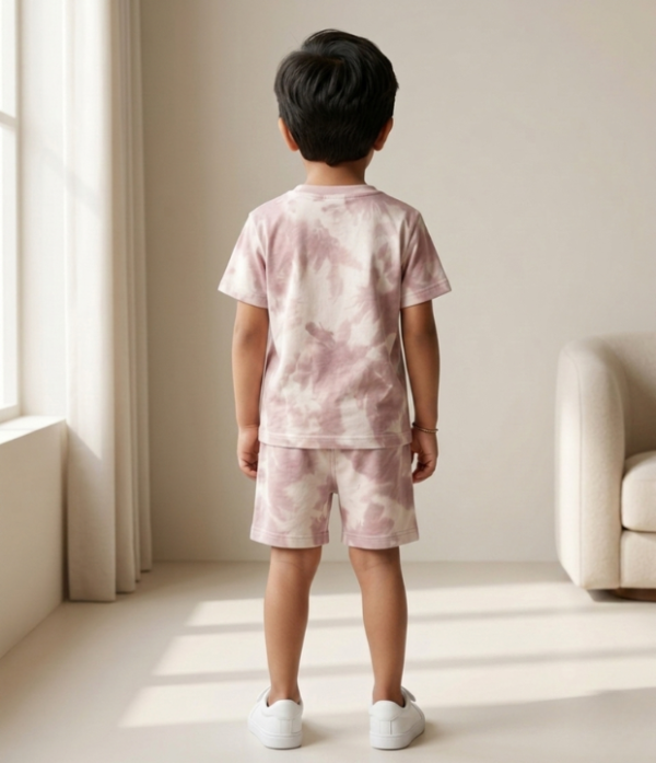 Boys Tie Dye T-Shirt & Shorts Set | Stylish Kids Casual Summer Wear Outfit