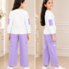 Girls Cargo Co-Ord Set | Stylish Top & Wide Leg Pant Set for Girls Casual Wear