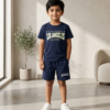 Boys Printed T-Shirt & Shorts Set | Stylish Kids Casual Summer Wear Outfit