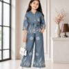 Girls Printed 2 Piece Set | Stylish Top & Palazzo Pant Outfit for Girls