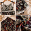 Girls Floral Printed Gharara Set | Stylish Ethnic Party Wear Dress for Girls