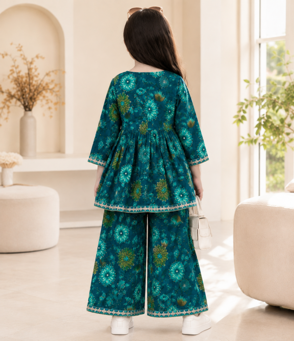 Girls Floral Printed Gharara Set | Stylish Ethnic Wear Outfit for Girls