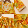 Girls Floral Printed Kurti Sharara Set | Stylish Ethnic Wear 2 Piece Outfit for Girls