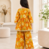 Girls Floral Printed Kurti Sharara Set | Stylish Ethnic Wear 2 Piece Outfit for Girls