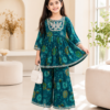 Girls Floral Printed Gharara Set | Stylish Ethnic Wear Outfit for Girls