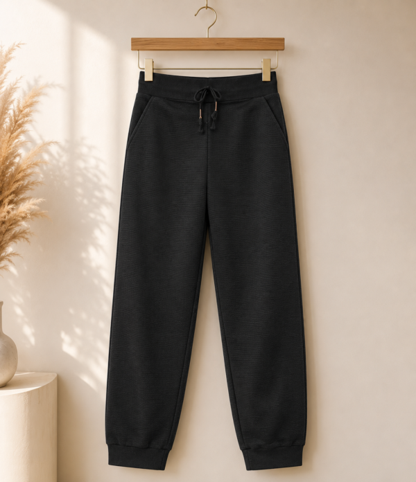 Girls Cotton Blend Solid Jogger Track Pants Combo Pack | Casual Elastic Waist Bottomwear for Girls | Pack of 4 (Black, Wine, Teal Green, Navy Blue)