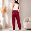 Girls Cotton Blend Solid Jogger Track Pants Combo Pack | Casual Elastic Waist Bottomwear for Girls | Pack of 4 (Black, Wine, Teal Green, Navy Blue)