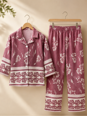 Girls Printed Co-Ord Set _ Stylish Kids Shirt & Pant Set for Girls Casual and Party Wear Girls Printed Co-Ord Set | Stylish Kids Shirt & Pant Set for Girls Casual and Party Wear