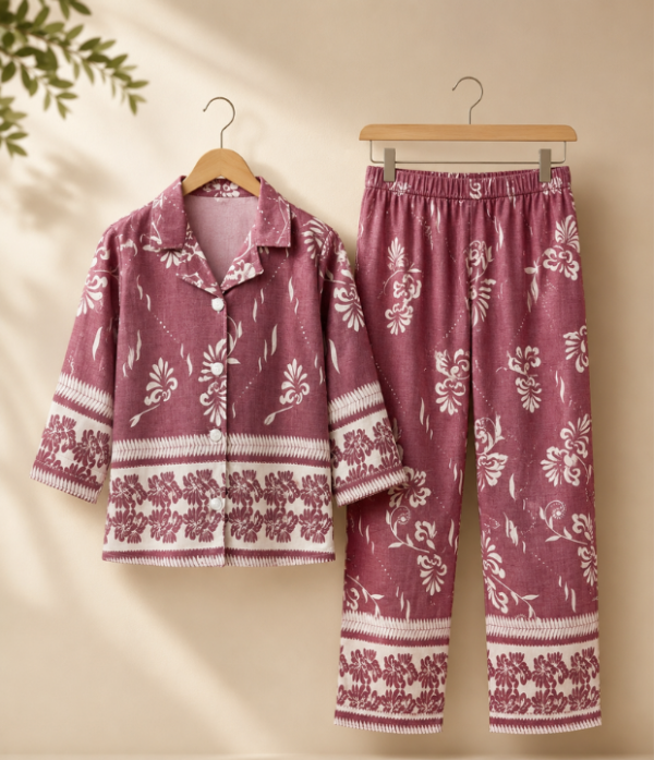 Girls Printed Co-Ord Set | Stylish Kids Shirt & Pant Set for Girls Casual and Party Wear