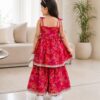 Girls Floral Gharara Set | Stylish Ethnic Wear Dress for Girls with Printed Kurti & Gharara