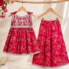Girls Floral Gharara Set | Stylish Ethnic Wear Dress for Girls with Printed Kurti & Gharara