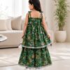 Girls Floral Gharara Set | Stylish Ethnic Wear Dress for Girls with Printed Kurti & Gharara