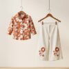 Girls Floral Printed Shirt & Palazzo Pant Set | Trendy Girls Western Wear Outfit