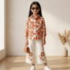 Girls Floral Printed Shirt & Palazzo Pant Set | Trendy Girls Western Wear Outfit